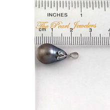 Load image into Gallery viewer, 14k Solid White Gold Eyes-Design &amp; Diamond Baroque Tahitian Pearl Pendant