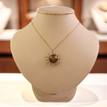 Load image into Gallery viewer, 14k Yellow Gold &amp; 42-Diamond Chocolate Tahitian Celestial Starburst Pendant