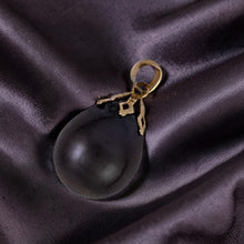 Load image into Gallery viewer, 14k Yellow Gold Flowery-Cap &amp; Diamond Baroque Tahitian Pearl Pendant