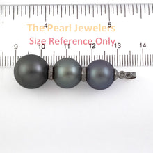 Load image into Gallery viewer, 14k White Gold &amp; Diamonds 3-Series Cultured &amp; Tahitian Pearl Pendant