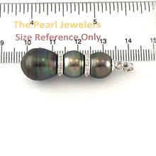 Load image into Gallery viewer, Three-Series Black Tahitian &amp; Cultured Pearls with Diamonds