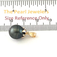 Load image into Gallery viewer, Black Tahitian Pearl &amp; Diamond Star-Bale in 14k Yellow Gold
