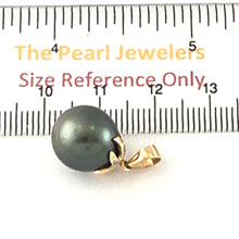 Load image into Gallery viewer, Black Tahitian Pearl &amp; Diamond Star-Bale Pendant 14K