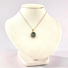 Load image into Gallery viewer, Black Tahitian Pearl &amp; Diamond Star-Bale Pendant 14K