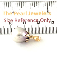 Load image into Gallery viewer, Silver-Tone Tahitian Pearl &amp; Diamond Star-Bail Pendant