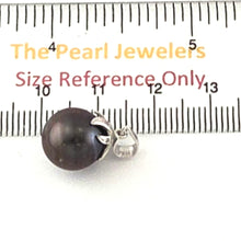 Load image into Gallery viewer, Black Tahitian Pearl &amp; Claw-Bail Diamond Accent Pendant 14k
