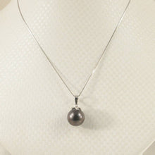 Load image into Gallery viewer, Black Tahitian Pearl &amp; Claw-Bail Diamond Accent Pendant 14k