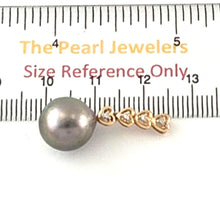 Load image into Gallery viewer, Baroque Pearl 14k Heart-Bale Pendant with Natural Diamonds