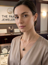 Load image into Gallery viewer, 14K X-Bale &amp; Diamond Black Tahitian Pearl Pendant