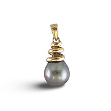 Load image into Gallery viewer, Swirl-Design Baroque Tahitian Pearl Pendant