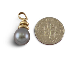 Load image into Gallery viewer, Swirl-Design Baroque Tahitian Pearl Pendant