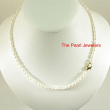 Load image into Gallery viewer, White Rice Pearl Necklace with Alloy Lobster Clasp