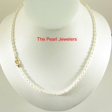 Load image into Gallery viewer, White Rice Pearl Necklace with Alloy Lobster Clasp