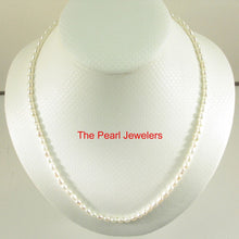 Load image into Gallery viewer, White Rice Pearl Necklace with Alloy Lobster Clasp