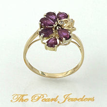 Load image into Gallery viewer, 3200432-14k-Solid-Yellow-Gold-Genuine-Diamond-Natural-Red-Ruby-Cocktail-Ring