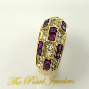 3200882-18k-Solid-Yellow-Gold-Genuine-Diamond-Natural-Red-Ruby-Band-Ring