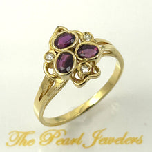 Load image into Gallery viewer, 3200932-18k-Solid-Yellow-Gold-Genuine-Diamond-Natural-Red-Ruby-Cocktail-Ring