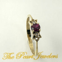 Load image into Gallery viewer, 3201012-14k-Yellow-Solid-Gold-Genuine-Diamonds-Natural-Red-Oval-Ruby-Ring