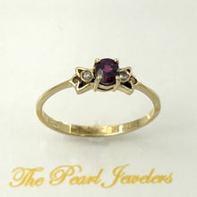 Load image into Gallery viewer, 3201012-14k-Yellow-Solid-Gold-Genuine-Diamonds-Natural-Red-Oval-Ruby-Ring