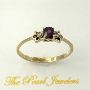 3201012-14k-Yellow-Solid-Gold-Genuine-Diamonds-Natural-Red-Oval-Ruby-Ring