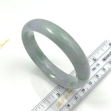 Load image into Gallery viewer, 4700035-Natural-Jadeite-Hand-Carved-Modern-Round-Solid-Bangle