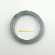 Load image into Gallery viewer, 4700035-Natural-Jadeite-Hand-Carved-Modern-Round-Solid-Bangle