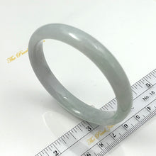 Load image into Gallery viewer, 4700056-Natural-White-Jadeite-Hand-Carved-Modern-Round-Solid-Bangle