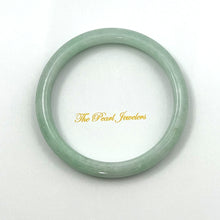 Load image into Gallery viewer, 4700083-Natural-Green-Jadeite-Hand-Carved-Modern-Round-Solid-Bangle
