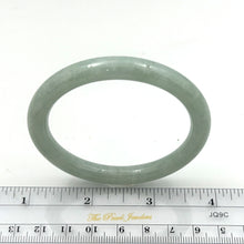 Load image into Gallery viewer, 4700091-Natural-Green-Jadeite-Hand-Carved-Round-Solid-Bangle