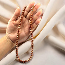 Load image into Gallery viewer, 6.5-7.5mm Chocolate Pearl Lobster Clasp Necklace
