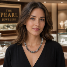 Load image into Gallery viewer, Chocolate Freshwater Cultured Pearl Hand-Knotted Necklace with Gold-Filled Clasp