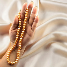 Load image into Gallery viewer, Golden Freshwater Cultured Pearl Necklace with Magnet Clasp