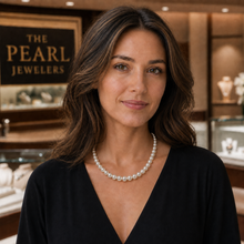 Load image into Gallery viewer, White Akoya Cultured Pearl Hand-Knotted Necklace with 925 Silver Clasp