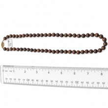 Load image into Gallery viewer, Chocolate Freshwater Cultured Pearl Hand-Knotted Necklace with Gold-Filled Clasp