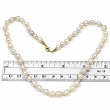 Load image into Gallery viewer, White Akoya Cultured Pearl Necklace with Alloy Trigger Clasp