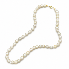 Load image into Gallery viewer, White Akoya Cultured Pearl Necklace with Alloy Trigger Clasp