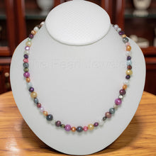 Load image into Gallery viewer, Multicolor Freshwater Pearl Necklace with Sterling Silver Clasp
