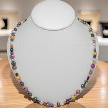 Load image into Gallery viewer, Multicolor Freshwater Pearl Necklace with Sterling Silver Clasp