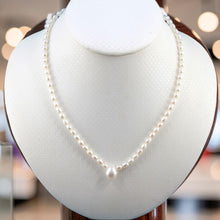 Load image into Gallery viewer, White Freshwater Pearl Necklace with 14k Gold Clasp