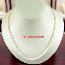 Load image into Gallery viewer, White Rice Pearl Necklace with Alloy Lobster Clasp