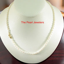 Load image into Gallery viewer, White Rice Pearl Necklace with Alloy Lobster Clasp