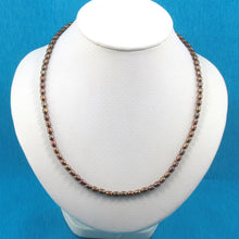 Load image into Gallery viewer, 620291S33-Chocolate-Freshwater-Pearls-Adjustable-Necklace-.925-Silver-Clasp