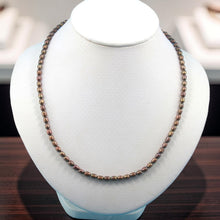 Load image into Gallery viewer, Chocolate Freshwater Pearl Necklace with Adjustable Silver Clasp
