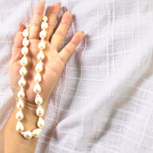 Load image into Gallery viewer, Baroque Pearl Necklace with CZ Magnet Clasp – 17" to 19" Options