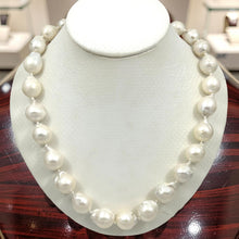 Load image into Gallery viewer, 11–14mm Baroque Pearl Necklace with Spring Clasp – 18”
