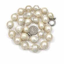 Load image into Gallery viewer, 11–14mm Baroque Pearl Necklace with Spring Clasp – 18”