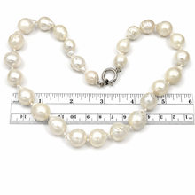 Load image into Gallery viewer, 11–14mm Baroque Pearl Necklace with Spring Clasp – 18”