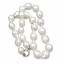 Load image into Gallery viewer, 11–14mm Baroque Pearl Necklace with Spring Clasp – 18”