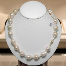 Load image into Gallery viewer, Large Baroque Pearl Necklace with 14k Yellow Gold Clasp – 18”