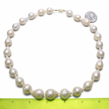 Load image into Gallery viewer, Nucleated Baroque Pearl Necklace with 14k Yellow Gold – 20